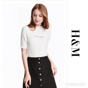 Divided Bodysuit, I Grew Up with Mermaids, Gray, S